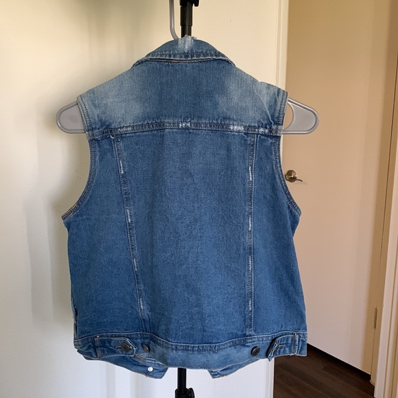 Distressed Denim Vest - Picture 3 of 3